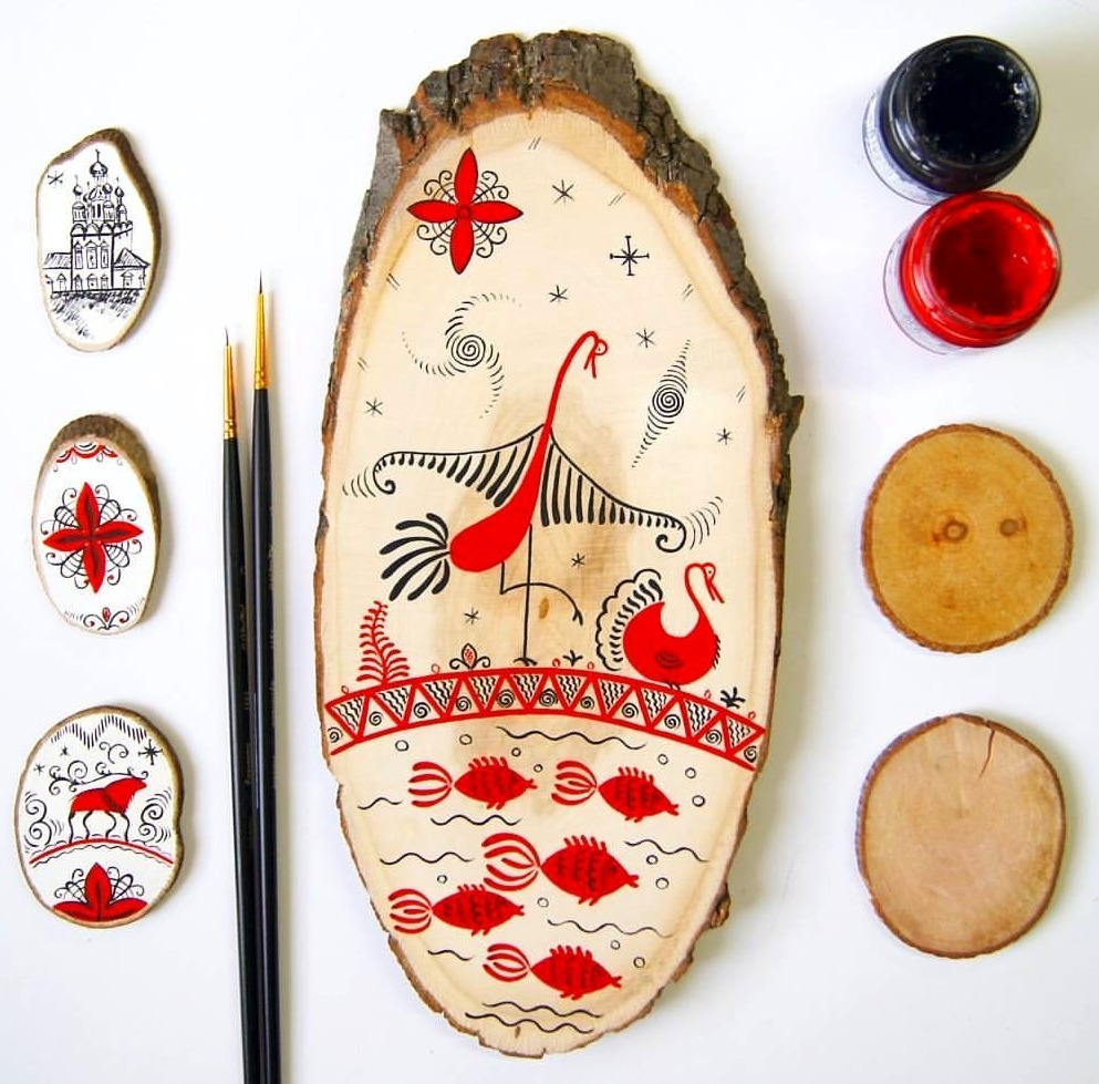 роспись спилов мастер-класс роспись спилов