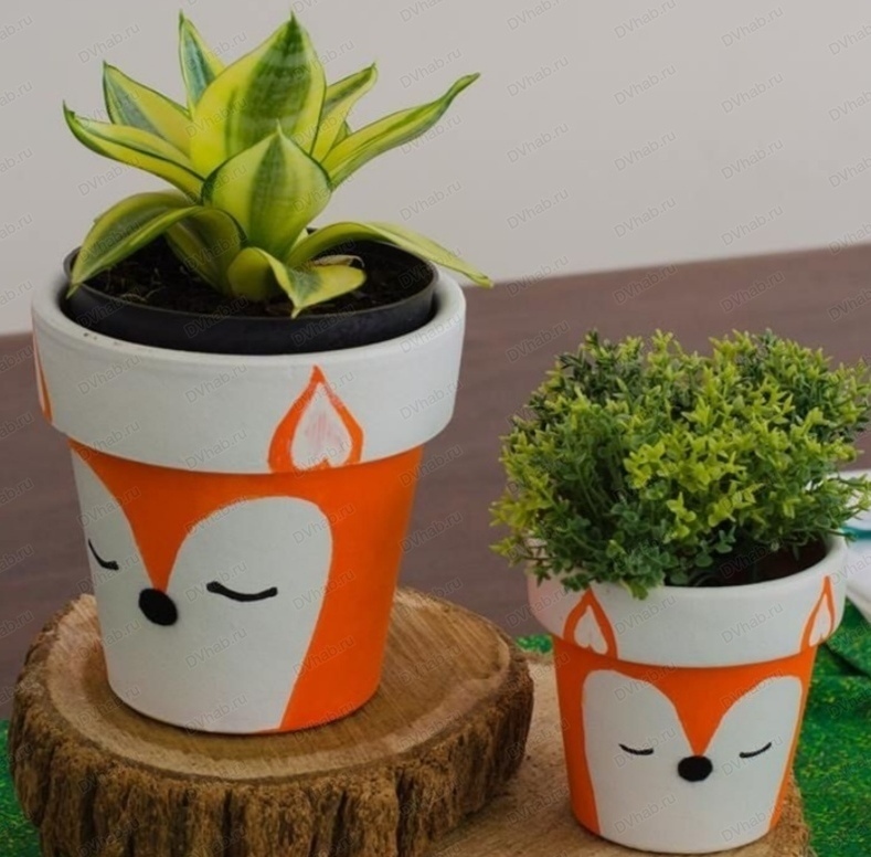 Роспись кашпо Роспись кашпо