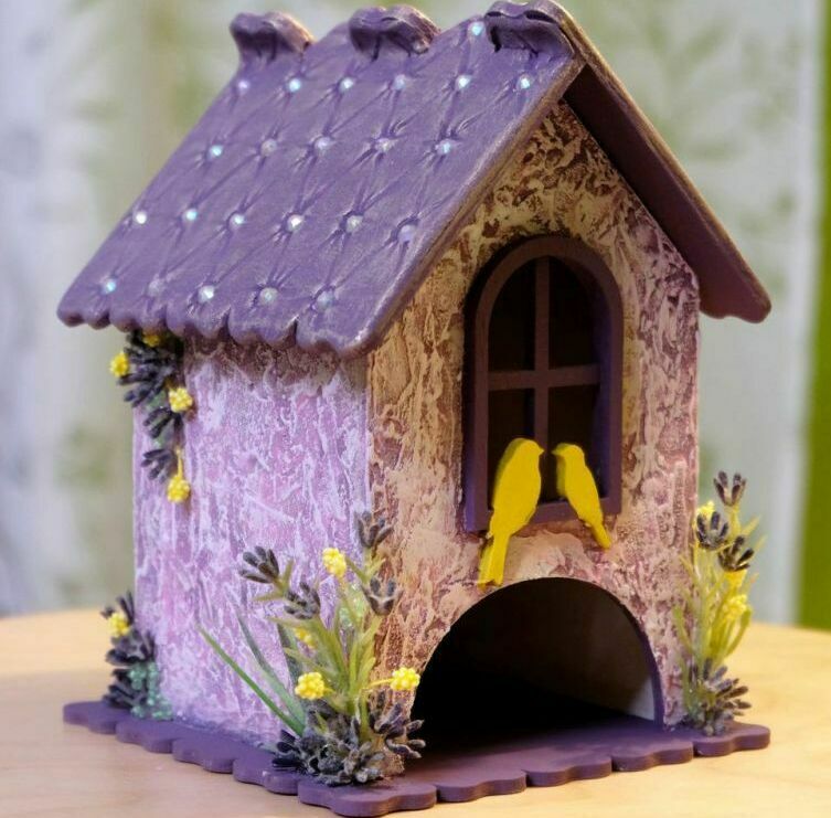 Роспись и декупаж чайного домика Роспись и декупаж чайного домика